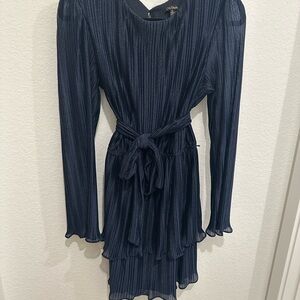 Chic Black Dress with Belt